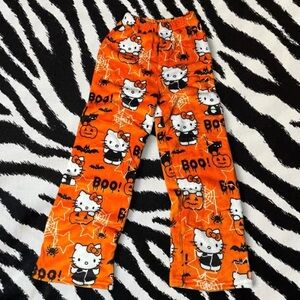 Hello Kitty Pajama Bottoms - Orange and Black